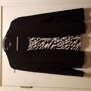 Cardigan with front of top stitched in!